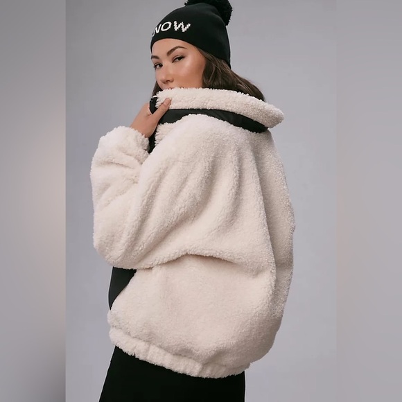 Alp N’Rock Noelle II Shearling Jacket White Black - Picture 4 of 12